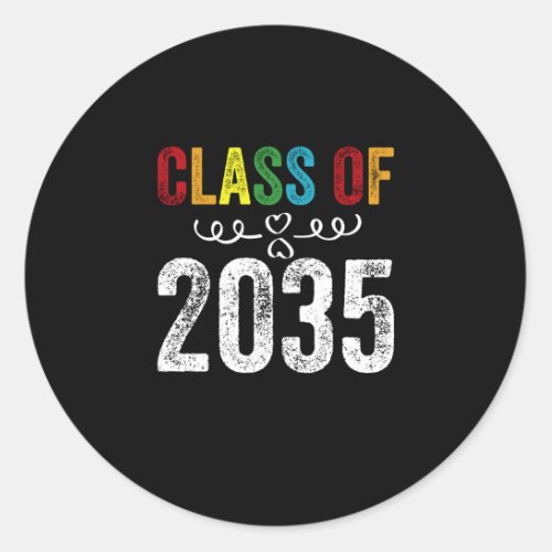 Class Of 2035 Classic Round Sticker