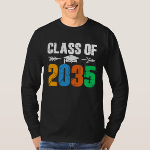 Class of 2035 First Day of School Graduation T-Shirt