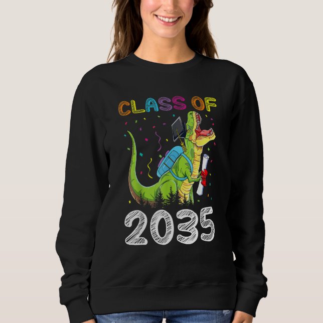 Class Of 2035 Graduation  Grow With Me Sweatshirt (Front)