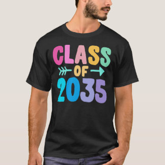 Class of 2035 Graduation Grow With Me T-Shirt