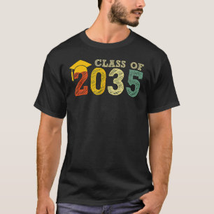 Class Of 2035 Grow With Me Back To School Colors T-Shirt