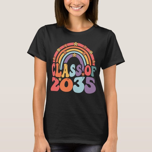Class Of 2035 Grow With Me First Day Of School T-Shirt (Front)
