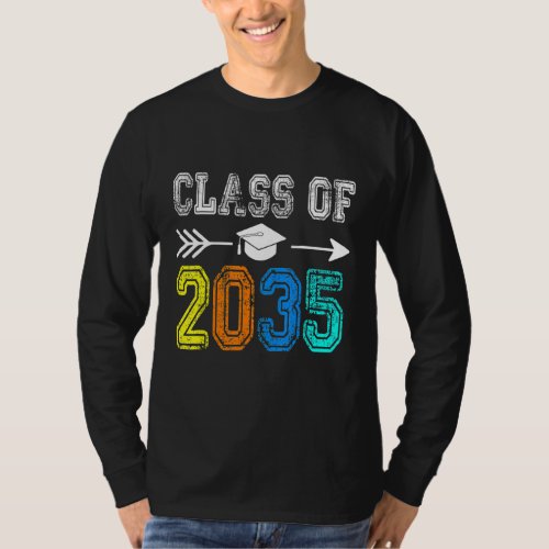 Class Of 2035 Grow With Me First Day Of School T_Shirt