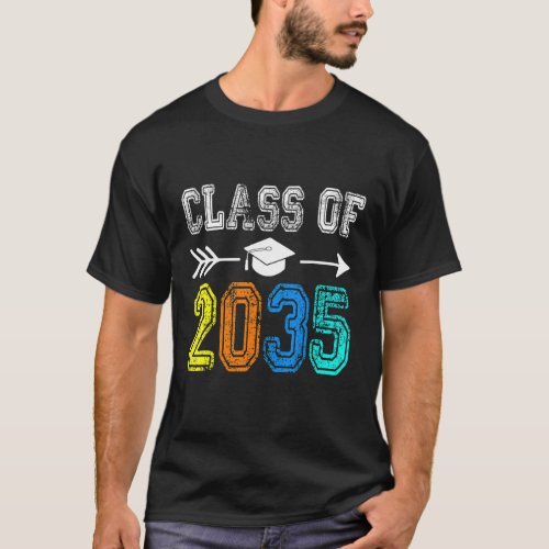 Class Of 2035 Grow With Me First Day Of School T_Shirt