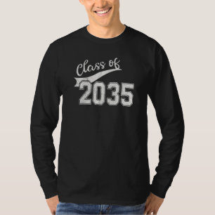Class Of 2035 Grow With Me Graduation First Day Of T-Shirt
