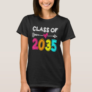 Class Of 2035 Grow With Me Graduation First Day Of T-Shirt