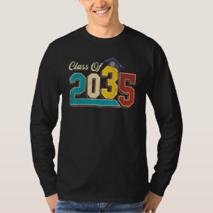Class Of 2035 Grow With Me Graduation First Day Of T-Shirt