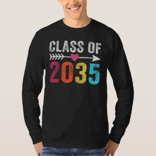 Class Of 2035 Grow With Me Graduation First Day Of T-Shirt