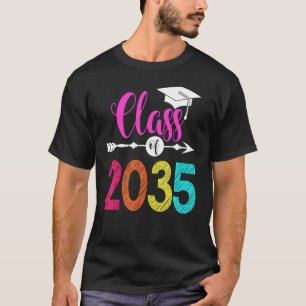 Class Of 2035 Grow With Me Graduation First Day Of T-Shirt