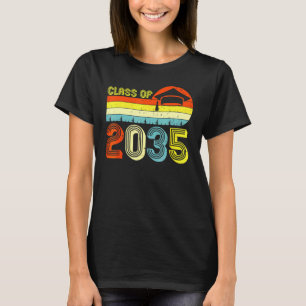 Class Of 2035 Grow With Me Graduation First Day Of T-Shirt