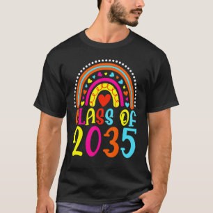 Class Of 2035 Grow With Me Graduation First Day Of T-Shirt