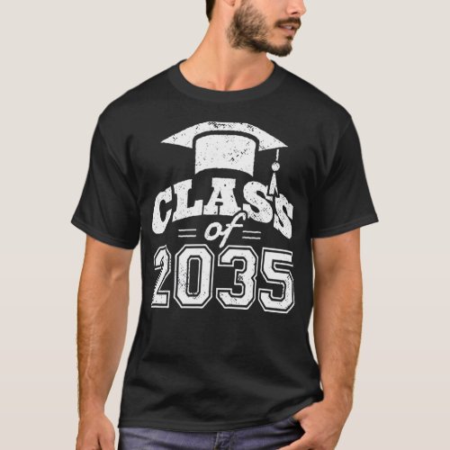 Class Of 2035 Grow With Me Graduation I T_Shirt