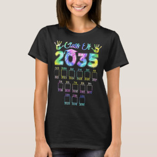 Class Of 2035 Grow With Me Handprint Kindergarten T-Shirt