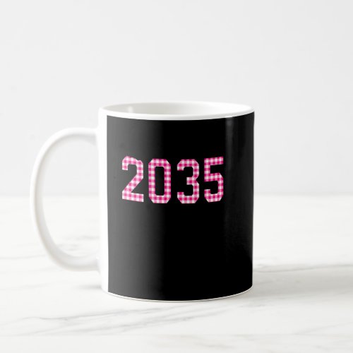 Class Of 2035 Grow With Me Handprints Space On Bac Coffee Mug