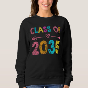 Class Of 2035 Grow With Me Kindergarten Graduate Sweatshirt
