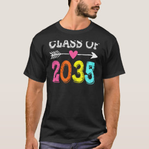 Class Of 2035 Grow With Me Kindergarten Pre K Grad T-Shirt