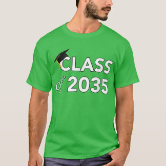 Class Of 2035 Grow With Me Kindergarten To Gradua T-Shirt