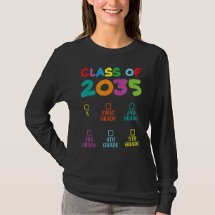 Class of 2035 Grow With Me Pre k Graduation 2035 T-Shirt