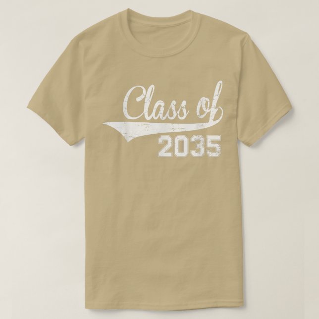 Class of 2035  Grow With Me PreK Preschool Graduat T-Shirt (Design Front)