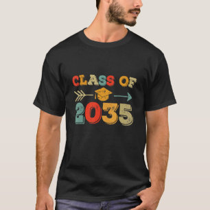 Class Of 2035 Kindergarten Graduate Grow With Me G T-Shirt