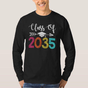 Class Of 2035 Kindergarten Graduate Grow With Me G T-Shirt