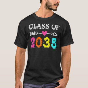 Class Of 2035 Kindergarten Graduate Grow With Me T-Shirt