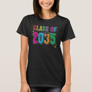 Class Of 2035 Kindergarten Grow With Me Kids T-Shirt