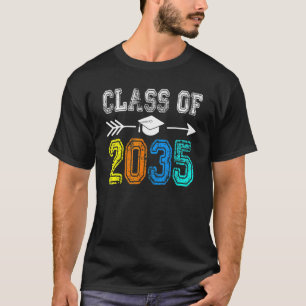 Class Of 2035 Kindergarten Grow With Me T-Shirt