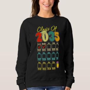 Class Of 2035 Kindergarten Pre K Graduation Grow W Sweatshirt