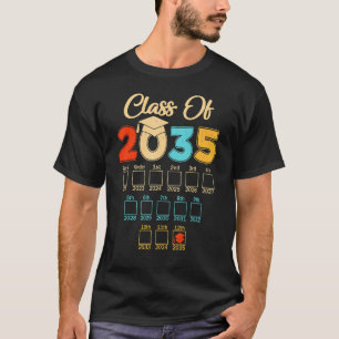 Class Of 2035 Kindergarten Pre K Graduation Grow W T-Shirt