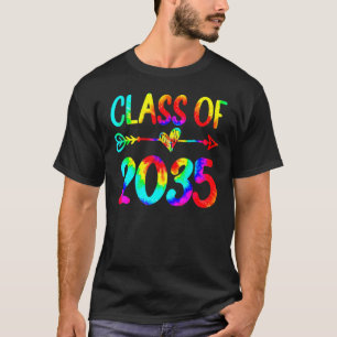 Class Of 2035 Kindergarten Pre K Grow With Me Grad T-Shirt