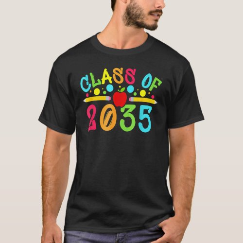 Class Of 2035 Kindergarten To Graduation Pre K  T_Shirt