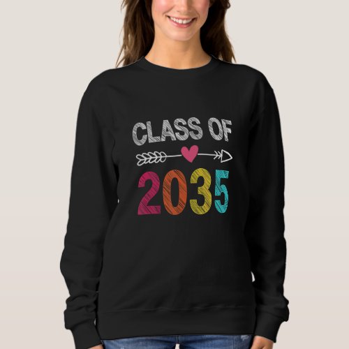 Class Of 2035  Pre K Graduate Preschool Graduation Sweatshirt