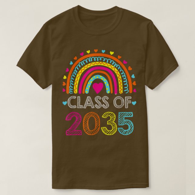 Class Of 2035  Pre K Graduate Preschool Graduation T-Shirt (Design Front)
