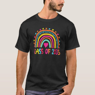 Class Of 2035 Pre K Grow With Me Graduation Rainbo T-Shirt