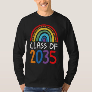 Class Of 2035 Rainbow Kindergarten Graduation T-Shirt