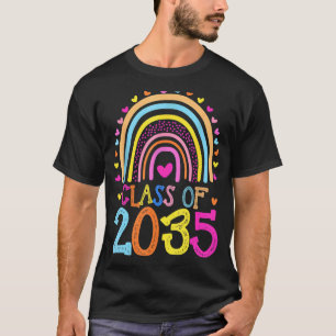 Class Of 2035 Rainbow Pre K Kindergarten Graduatio T-Shirt