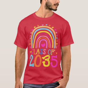 Class Of 2035 Rainbow Pre-k Kindergarten Graduatio T-Shirt
