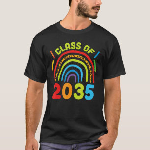 Class of 2035 Rainbows Grow Back to School Grad P T-Shirt