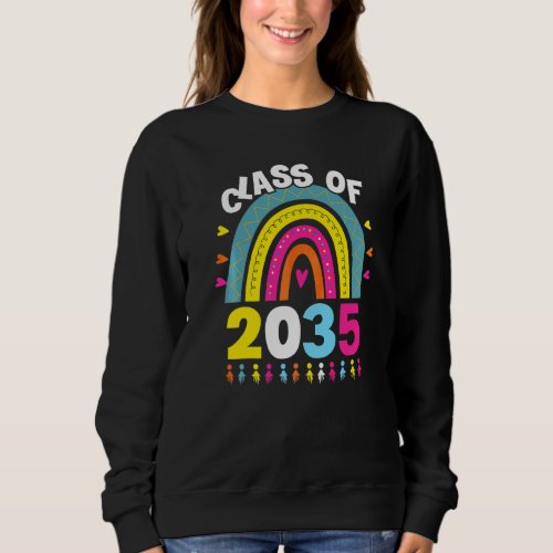 Class Of 2035 Senior 2035 Grow With Me Graduation  Sweatshirt