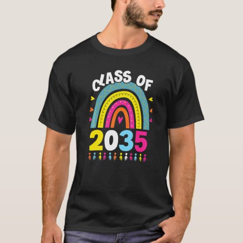 Class Of 2035 Senior 2035 Grow With Me Graduation  T_Shirt