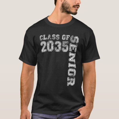 Class Of 2035 Senior 2035 Grow with Me School Grad T_Shirt