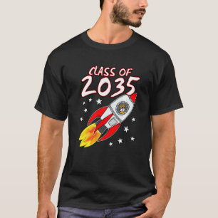 Class Of 2035 Space Rocket Cat 1 T-Shirt