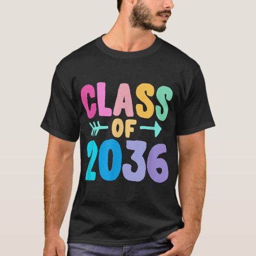 Class of 2036 Graduation Grow With Me T_Shirt