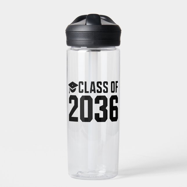 Class Of 2036 Grow With Me Back to School Water Bottle (Front)