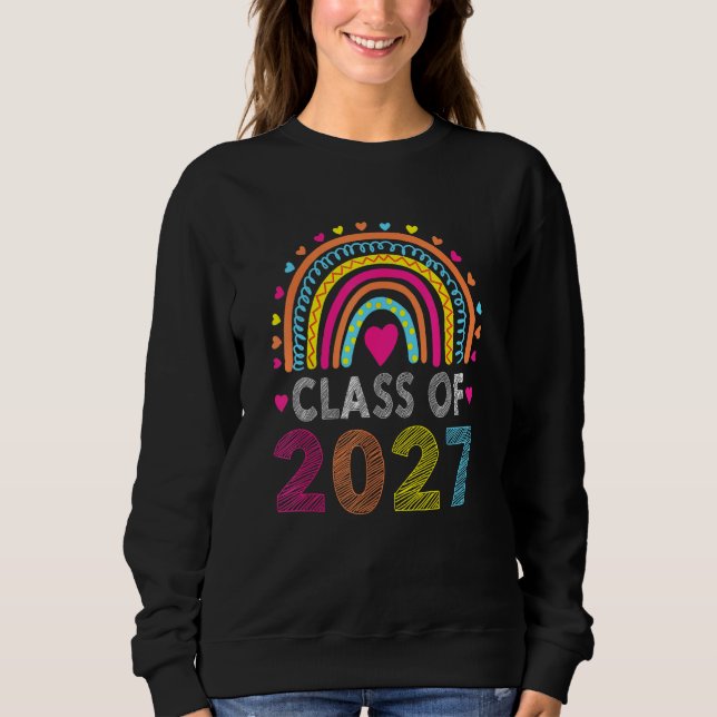 Class Of 2036 Grow With Me First Day Of School Gra Sweatshirt (Front)