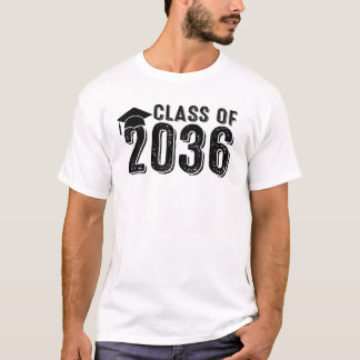 Class Of 2036 Grow With Me Graduation Day Of Schoo T-Shirt