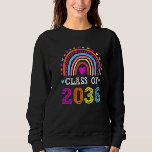 Class Of 2036 Grow With Me Graduation First Day of Sweatshirt