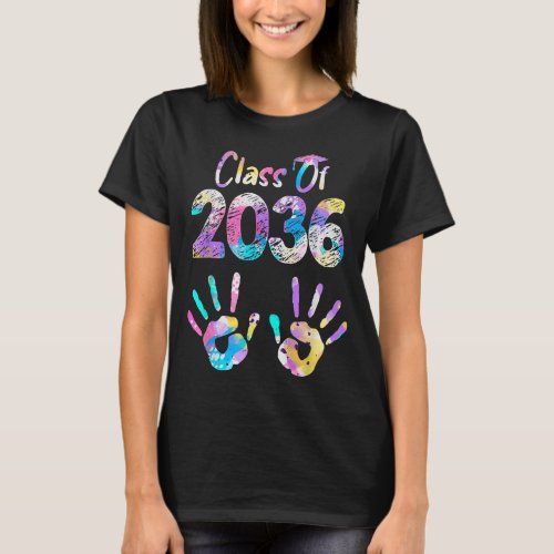 Class Of 2036 Grow With Me Graduation First Day Of T_Shirt