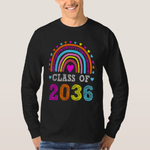 Class Of 2036 Grow With Me Graduation First Day Of T-Shirt